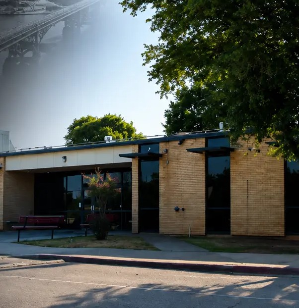 Mann STEAM Academy in Abilene, Texas at sunrise.